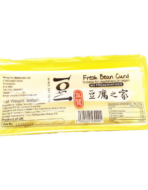 Wing Fat Fresh Tofu 600g