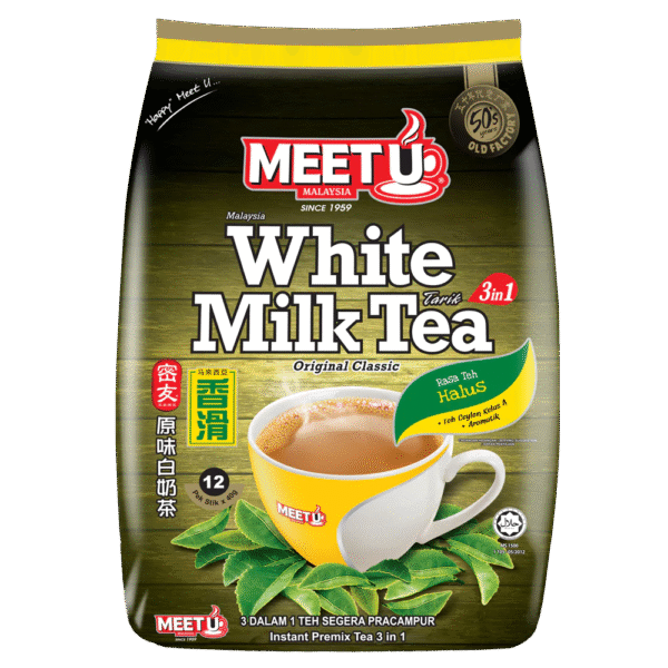 MEETU White Milk Tea 3in1 480g (Case 24)