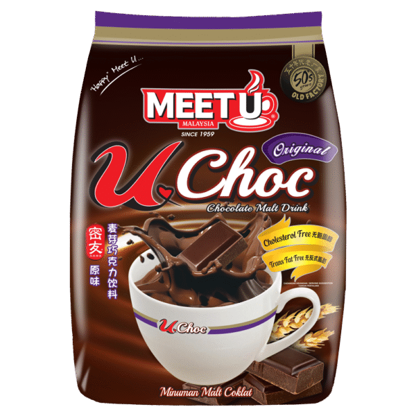 MEETU UChoc Chocolate Malt Drink Original 576g (Case 24)