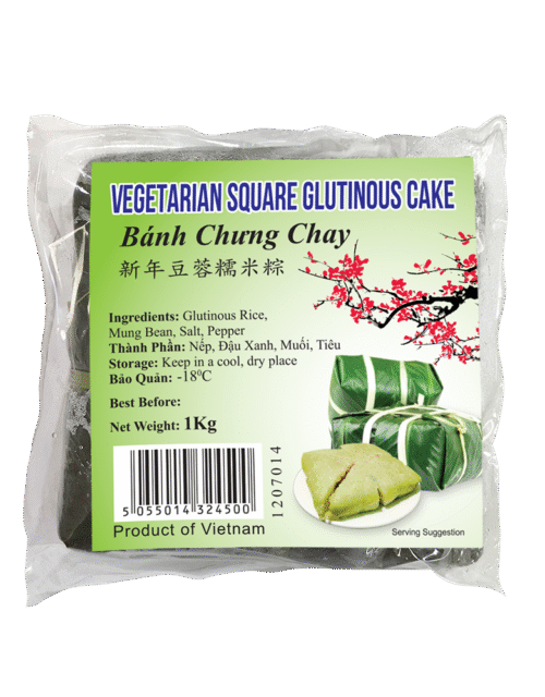 Vegetarian Square Glutinous Cake 1kg (Fresh) (Frozen)