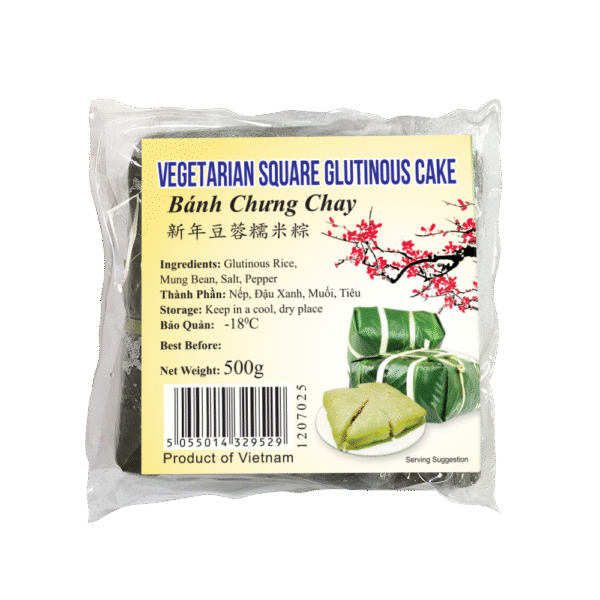 Vegetarian Square Glutinous Cake 500g (Frozen)