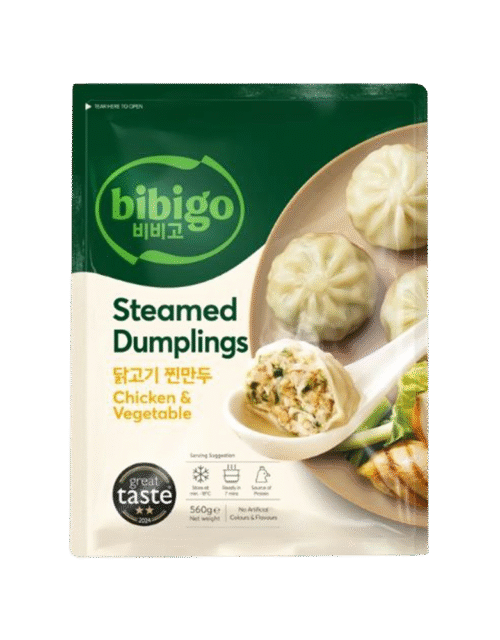CJ BIBIGO Steamed Dumplings Chicken & Vegetable 560g (Frozen)