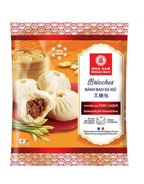 Hoa Nam BBQ Pork Steamed Buns 420g (Frozen)