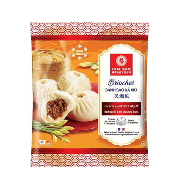 Hoa Nam BBQ Pork Steamed Buns 420g (Frozen)