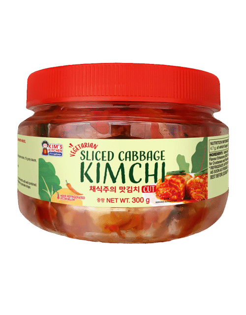 KIM'S KITCHEN PREMIUM Sliced Cabbage Kimchi (Fish Free) 300g