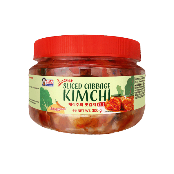 KIM'S KITCHEN PREMIUM Sliced Cabbage Kimchi (Fish Free) 300g