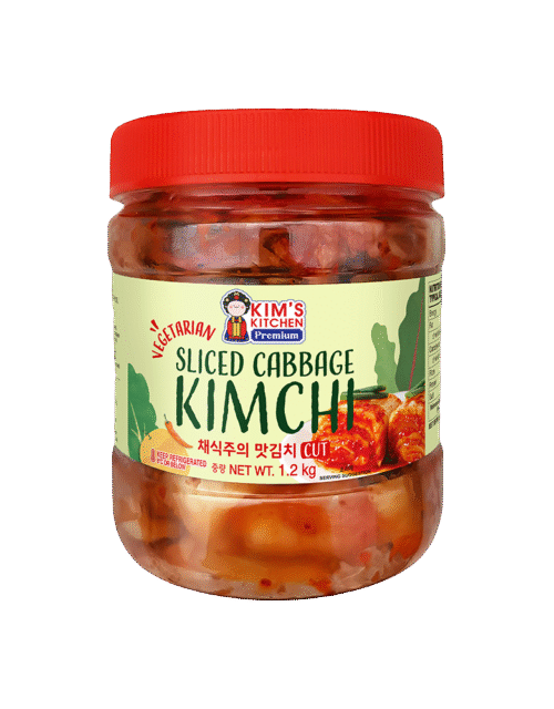 KIM'S KITCHEN PREMIUM Sliced Cabbage Kimchi (Fish Free) 1.2kg