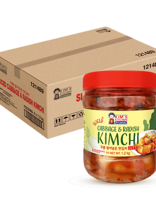 KIM'S KITCHEN PREMIUM Sliced Cabbage & Radish Kimchi 1.2kg (Case 6)