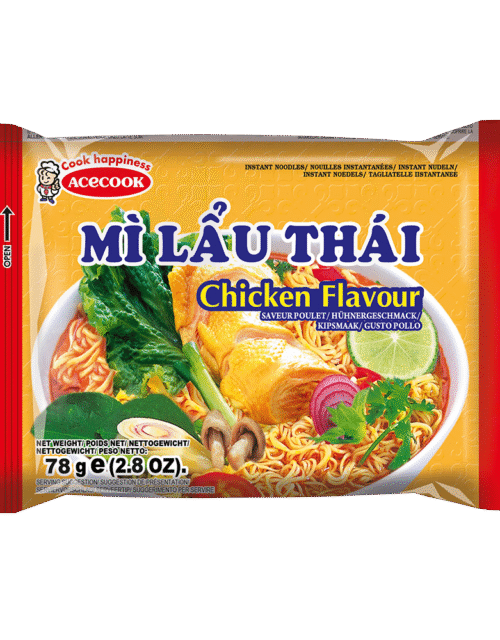 MI LAU THAI Instant Noodles Chicken Flavor 78g