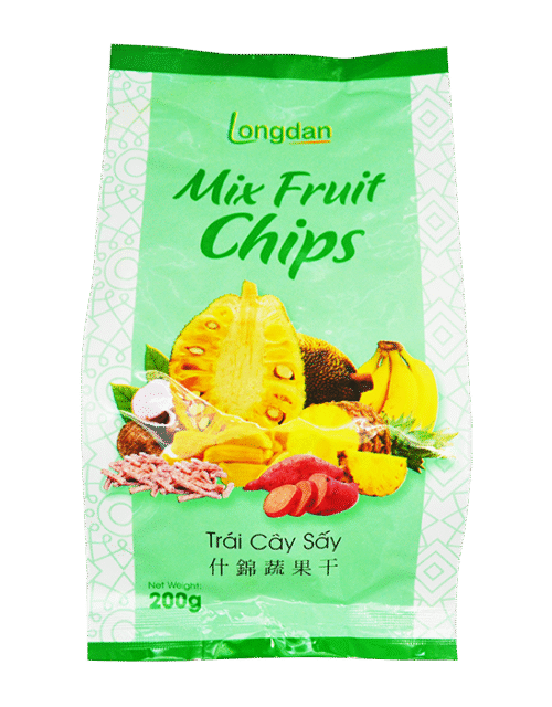 Longdan Mix Fruit Chips 200g