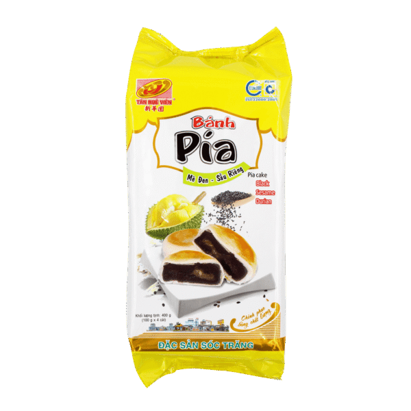 Tan Hue Vien Durian & Black Sesame Vegetarian Pia Cake 400g (Frozen)