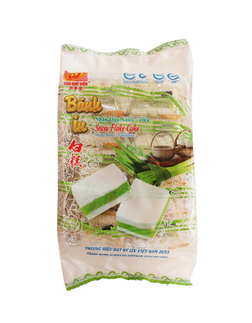 Tan Hue Vien Snow Flake Cake (Mungbean - Pandanus) 400g (Frozen)