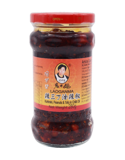 LAO GAN MA Kohrabi, Peanut, Tofu in Chilli Oil 280g