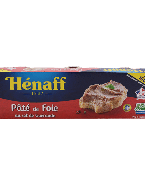 HENAFF Pate De Foie/ Pork Liver Pate (3 boxes × 78g)