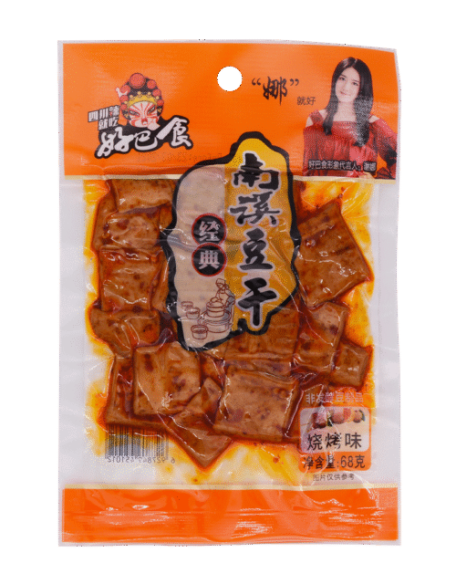 HAO BA SHI Dried Beancurd - Barbecue 68g