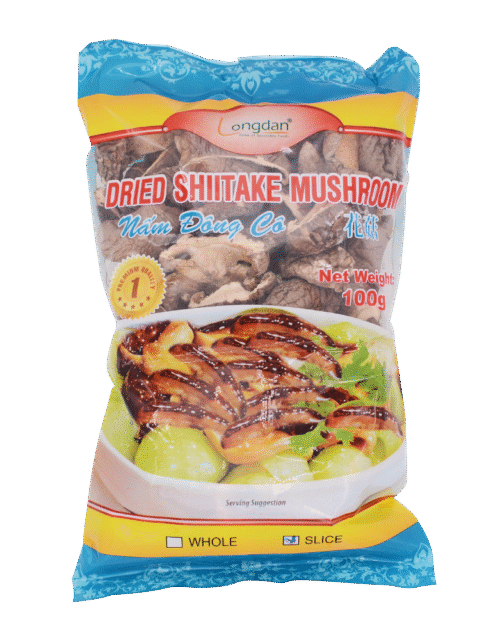 Longdan Dried Shiitake Mushroom Slice 100g