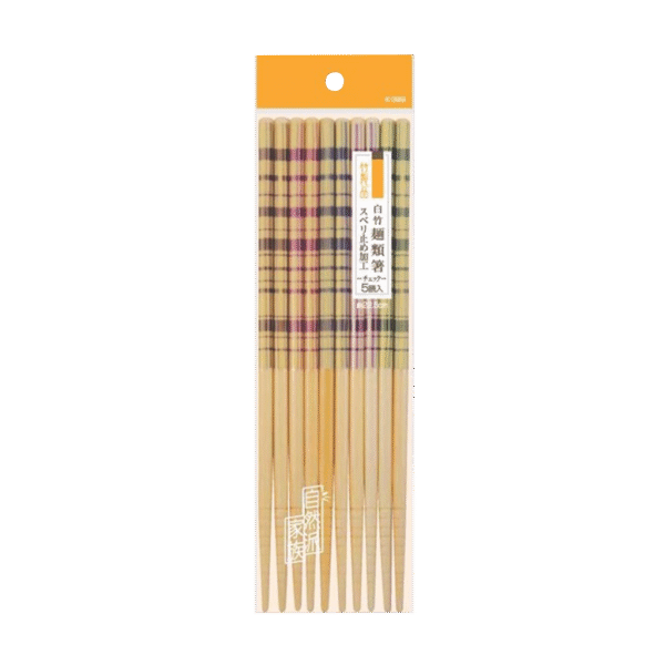 Josho White Bamboo Chopsticks 5P 22.5cm