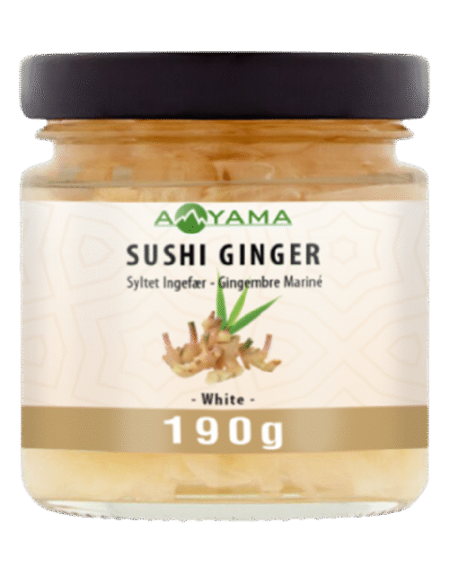 Aoyama Sushi Ginger White In Jar 190g