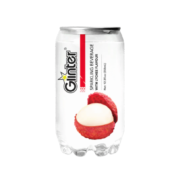 GLINTER Lychee Sparkling Water 350ml