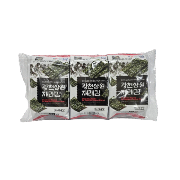 GWANGCHEON Crispy Seaweed Snacks Original Flavour (3pcs) 12g