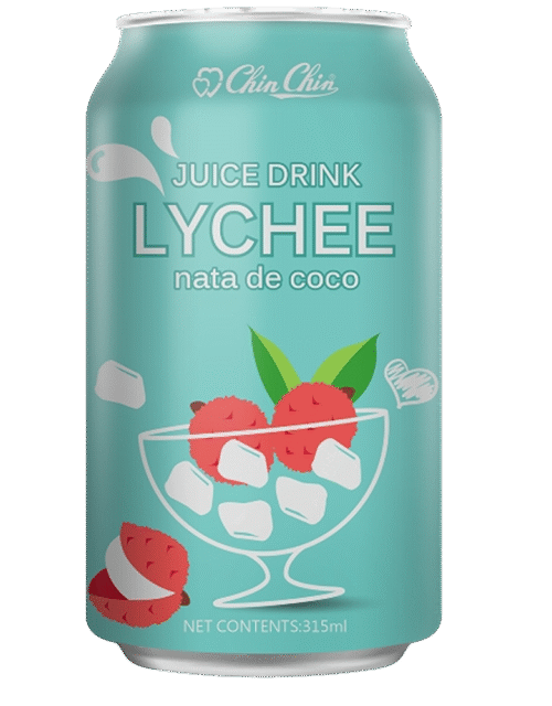 Chin Chin-Lychee Juice Drink with Nata de Coco 320ml