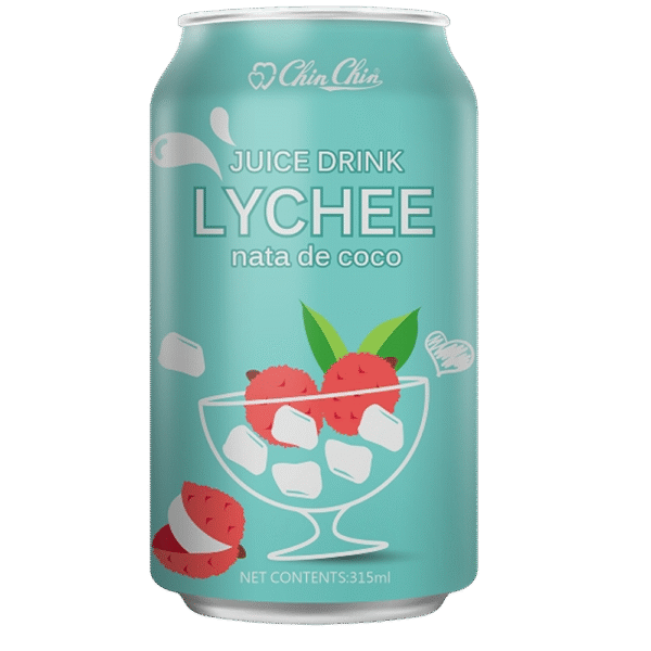 Chin Chin-Lychee Juice Drink with Nata de Coco 320ml