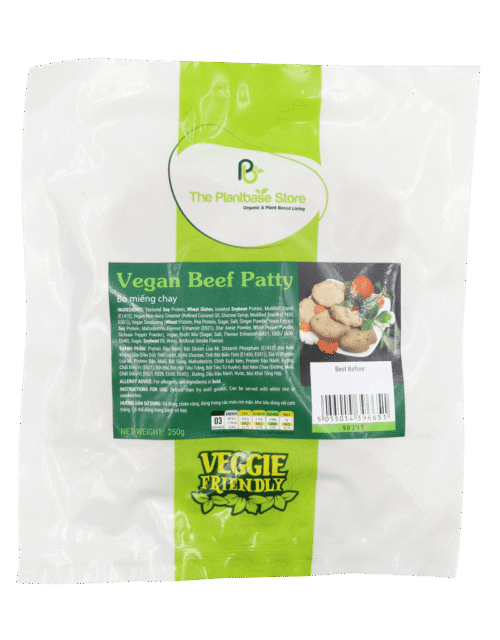 The Plantbase Store Vegan Beef Patty 250g (Frozen)