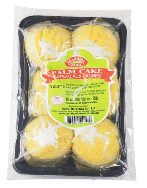 MADAME WONG Palm Cake (6pcs) 250g (Frozen)