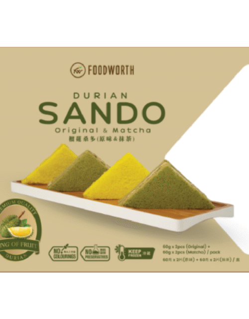 FOODWORTH Durian Sando Cake 240g (Frozen)