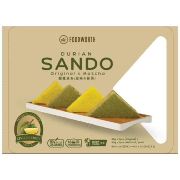 FOODWORTH Durian Sando Cake 240g (Frozen)