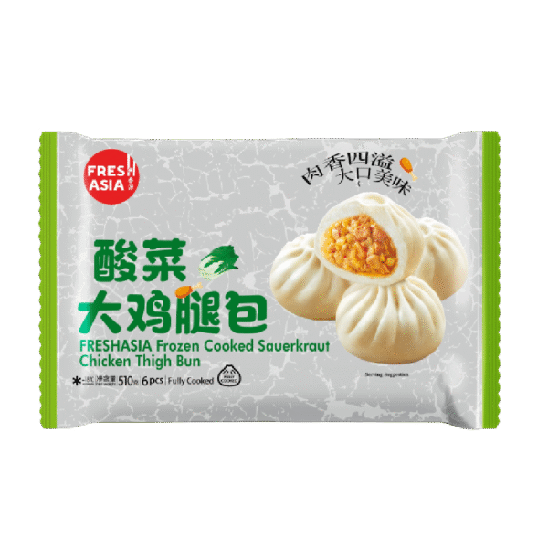 FRESHASIA Sauerkraut Chicken Thigh Bun 510g (Frozen)