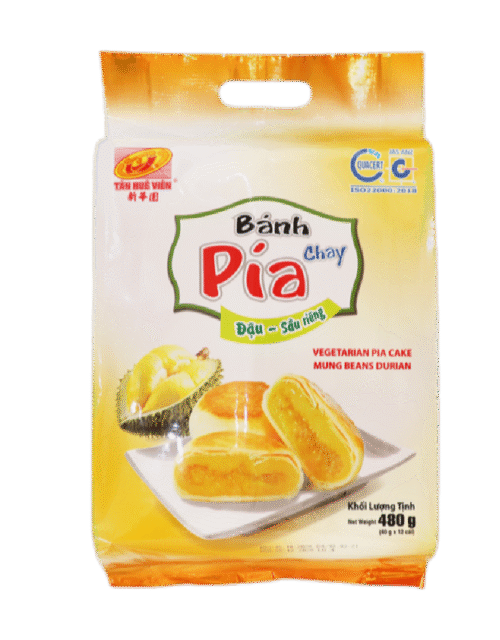 Tan Hue Vien Durian & Mungbean Mini Cake 480g (Frozen)