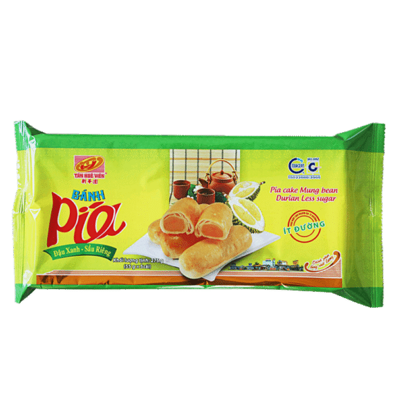Tan Hue Vien Durian & Mungbean Mini Cake (Less Sugar) 275g (Frozen)