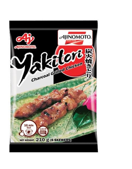 AJINOMOTO Yakitori Grilled Chicken Skewers (6pcs) 210g (Frozen)