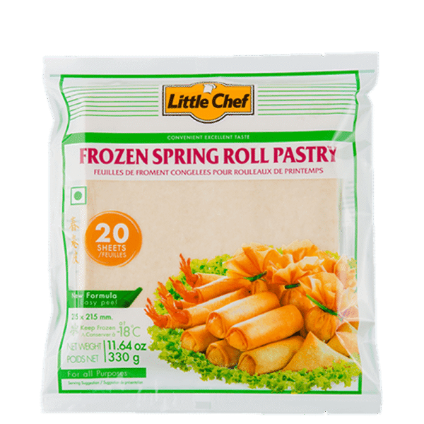 LITTLE CHEF Spring Roll Pastry 8.5 SQ In 330g (Frozen)