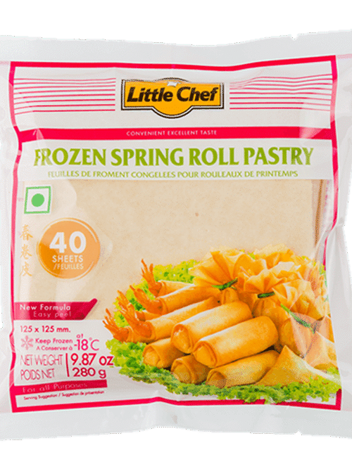 LITTLE CHEF Spring Roll Pastry 5.5 SQ In 280g (Frozen)