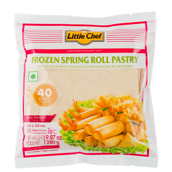 LITTLE CHEF Spring Roll Pastry 5.5 SQ In 280g (Frozen)