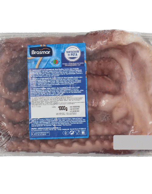 BRASMAR Giant Squid Tentacles 1kg (800gnet) (Frozen)
