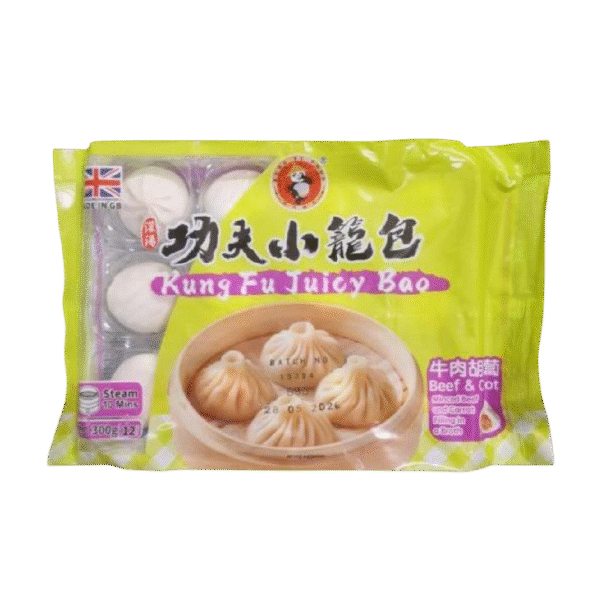 KUNGFU Beef & Carrot Siu Loong Bun 300g (Frozen)
