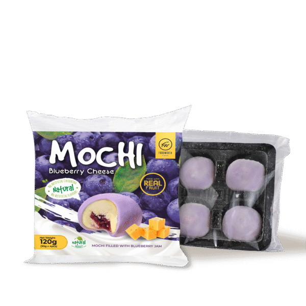 FOODWORTH Blueberry Cheese Mochi 120g (Frozen)