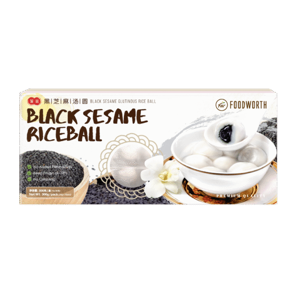FOODWORTH Black Sesame Glutinous Ball 200g (Frozen)
