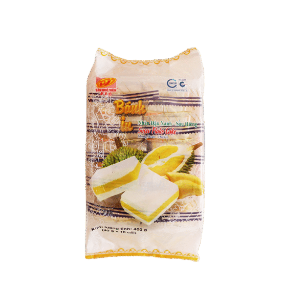 Tan Hue Vien Snow Flake Cake (Mung Bean- Durian) 400g (Frozen)