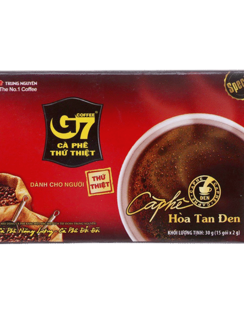 Trung Nguyen G7 Pure Black Coffee 30g (2gx15)
