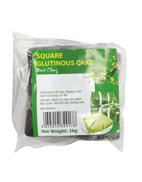 Square Glutinous Cake 1kg (Banh Chung Man)