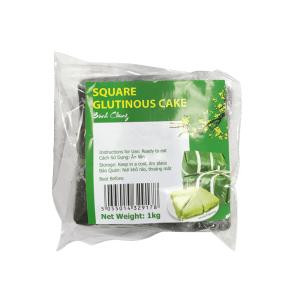 Square Glutinous Cake 1kg (Banh Chung Man)